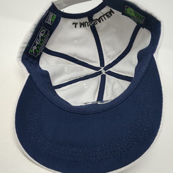 Crystal Tree J. Mussallem Strapback Hat White One Size Ahead Green - Picture 7 of 10